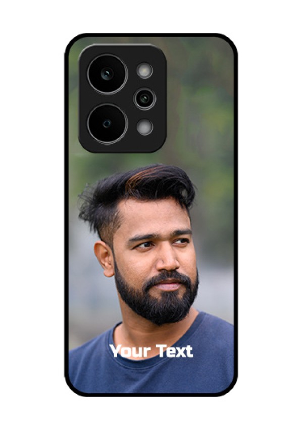 Realme Narzo Power 5G Custom Glass Phone Case - Photo With Text Design