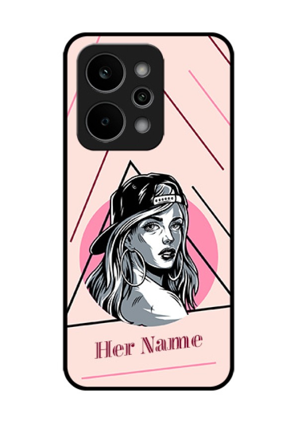 Realme Narzo Power 5G Custom Glass Phone Case - Rockstar Girl Design