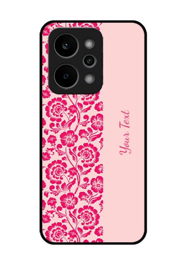 Realme Narzo Power 5G Custom Glass Phone Case - Attractive Floral Pattern Design