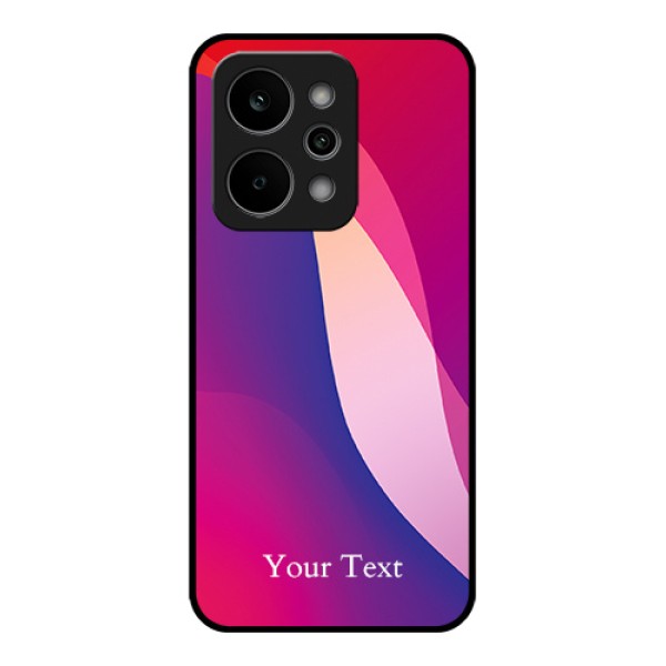 Realme Narzo Power 5G Custom Glass Phone Case - Digital Abstract Overlap Design