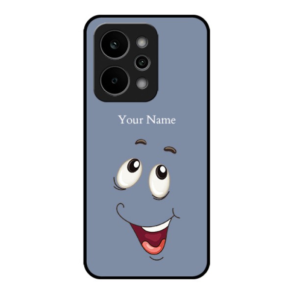 Realme Narzo Power 5G Custom Glass Phone Case - Laughing Cartoon Face Design