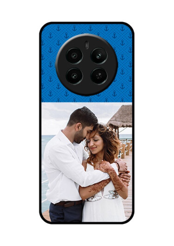 Realme P1 5G Custom Glass Phone Case - Blue Anchors Design