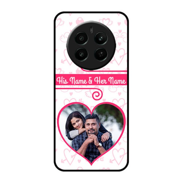 Realme P1 5G Custom Glass Phone Case - Heart Shape Love Design Realme P1 5G Custom Glass Phone Case - Heart Shape Love Design