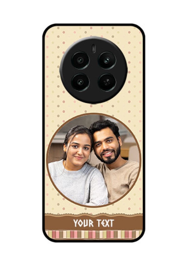 Realme P1 5G Custom Glass Phone Case - Brown Dotted Mobile Case Design