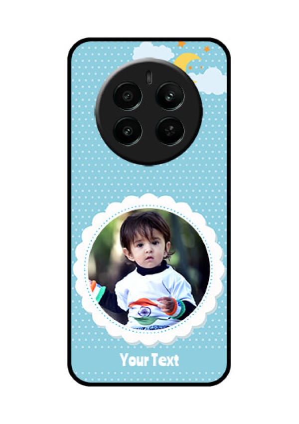 Realme P1 5G Custom Glass Phone Case - Violet Pattern Design
