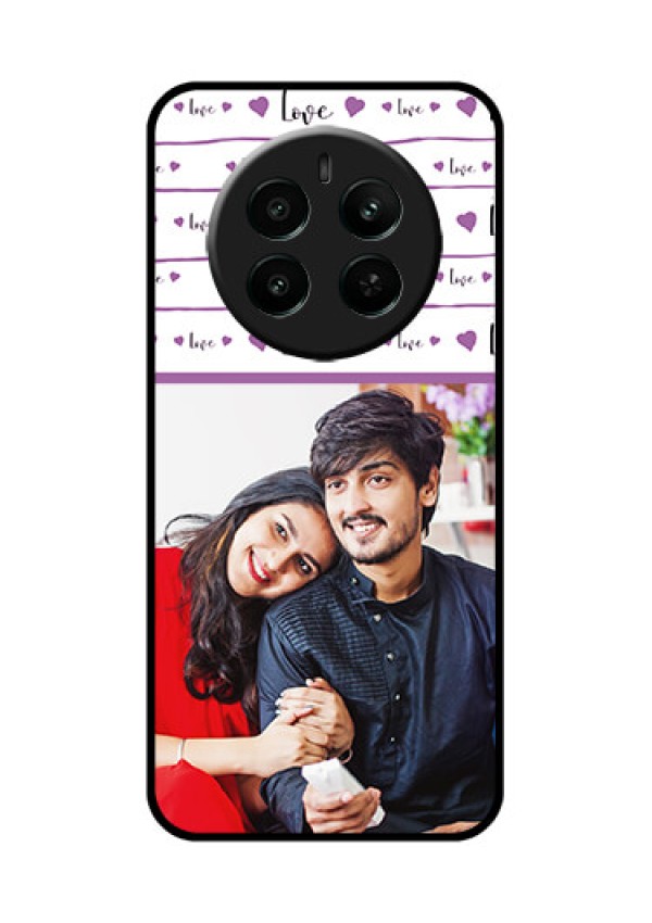 Realme P1 5G Custom Glass Phone Case - Couples Heart Design