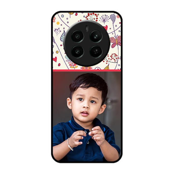 Realme P1 5G Custom Glass Phone Case - Premium Floral Design