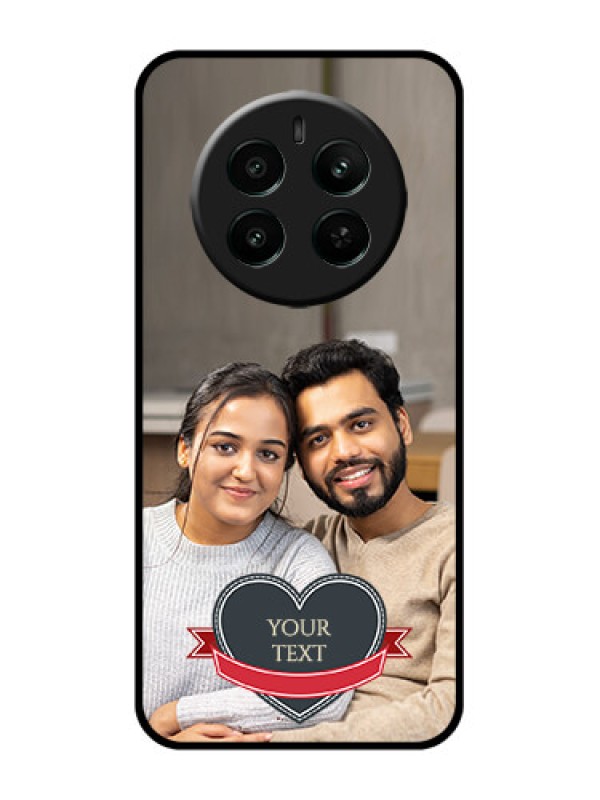 Custom Realme P1 5G Custom Glass Phone Case - Just Married Couple Design