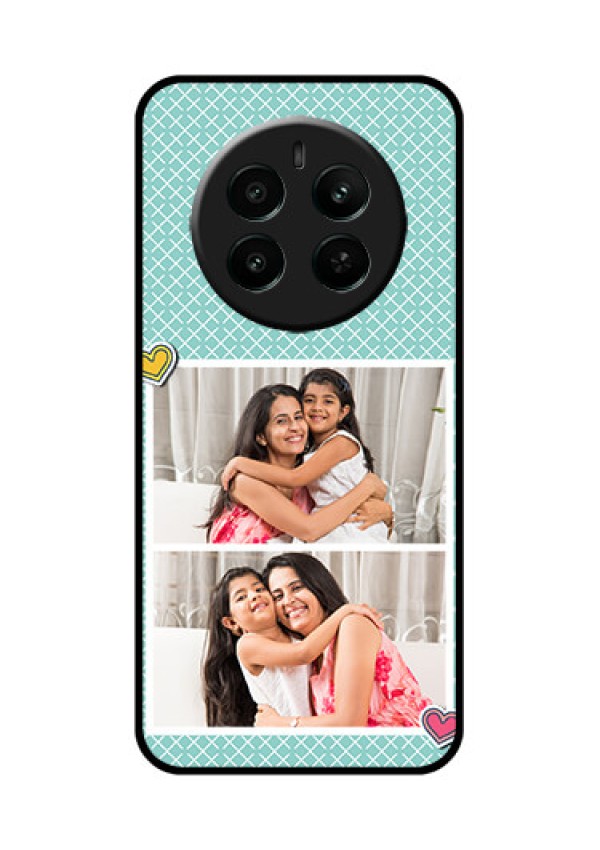 Realme P1 5G Custom Glass Phone Case - 2 Image Holder With Pattern Design