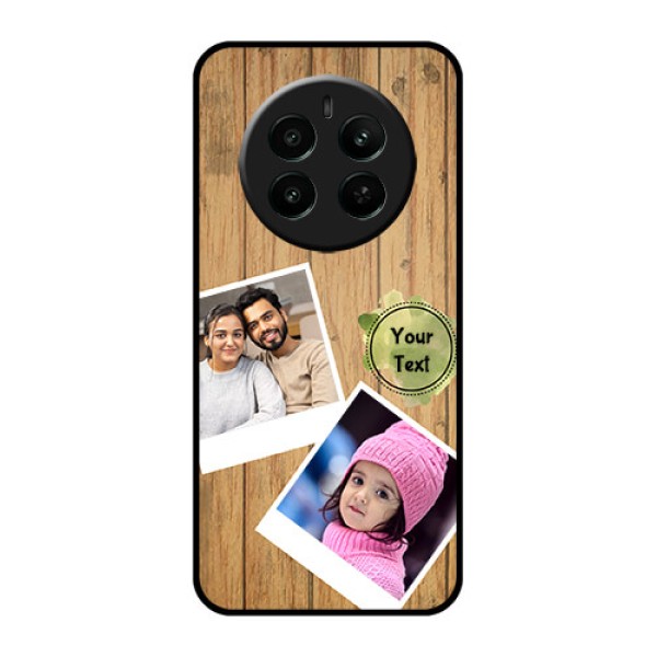 Realme P1 5G Custom Glass Phone Case - Wooden Texture Design