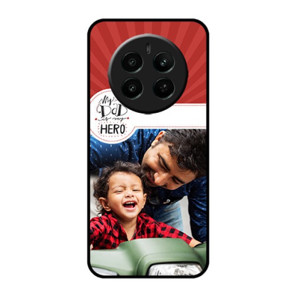 Realme P1 5G Custom Glass Phone Case - My Dad Hero Design