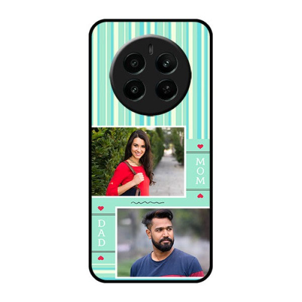 Realme P1 5G Custom Glass Phone Case - Mom & Dad Pic Design