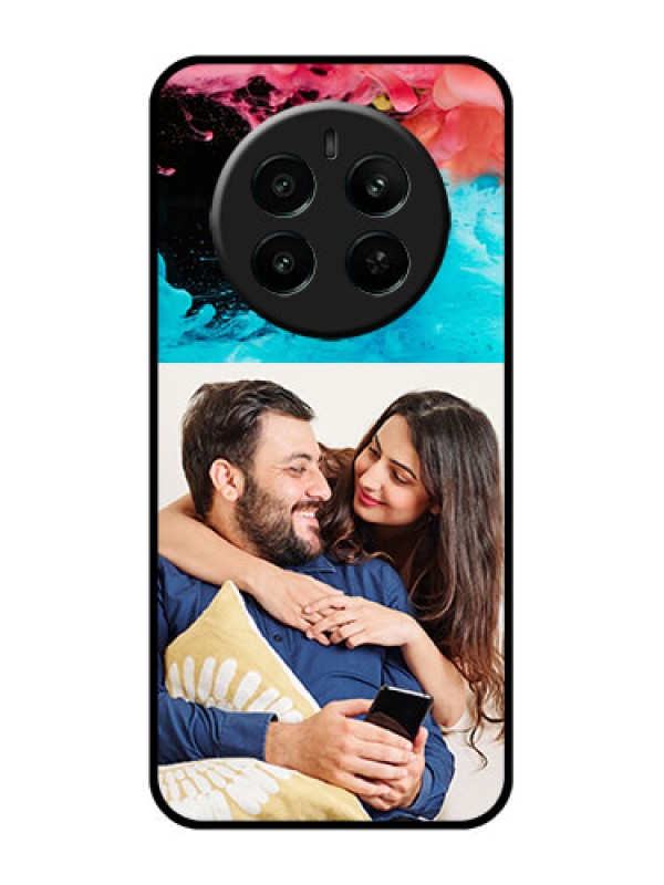 Custom Realme P1 5G Custom Glass Phone Case - Quote With Acrylic Painting Design