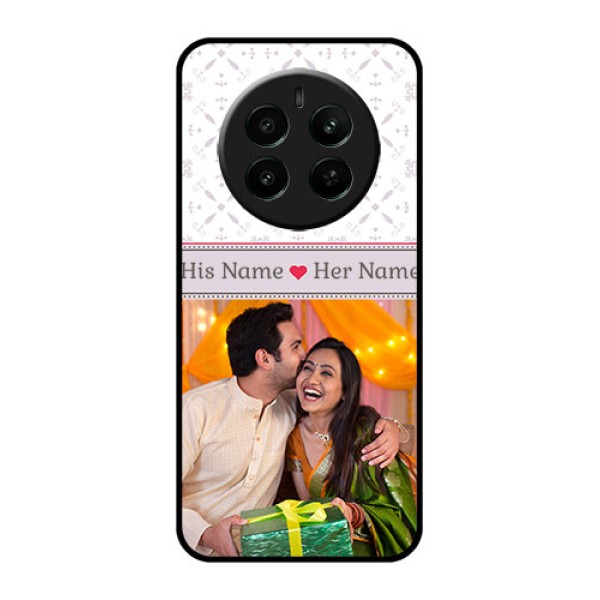 Realme P1 5G Custom Glass Phone Case - With Photo And Ethnic Design Realme P1 5G Custom Glass Phone Case - With Photo And Ethnic Design