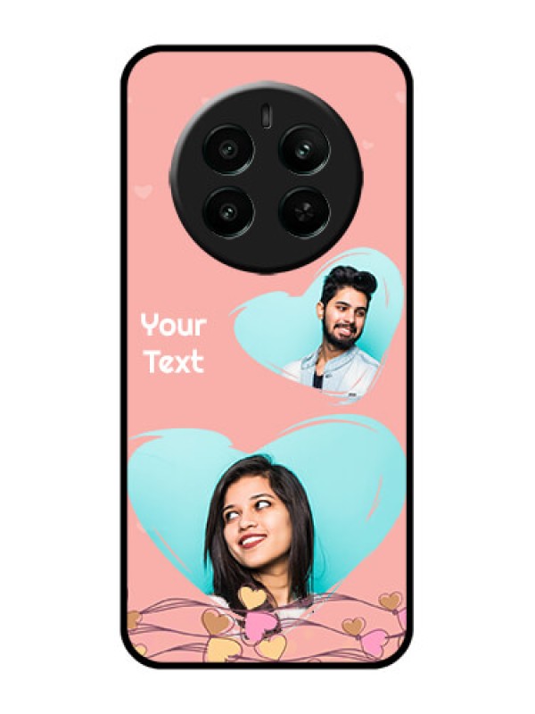 Custom Realme P1 5G Custom Glass Phone Case - Love Doodle Design