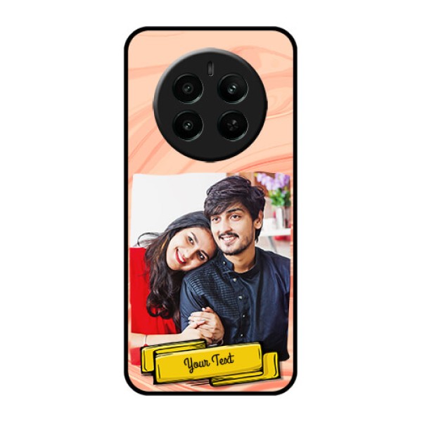 Realme P1 5G Custom Glass Phone Case - Marble Texture Design Realme P1 5G Custom Glass Phone Case - Marble Texture Design