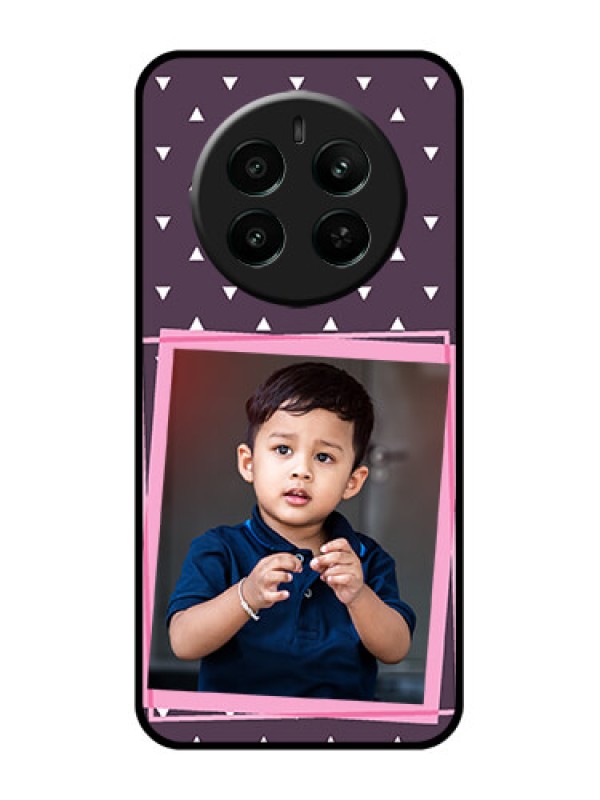 Custom Realme P1 5G Custom Glass Phone Case - Triangle Pattern Dotted Design