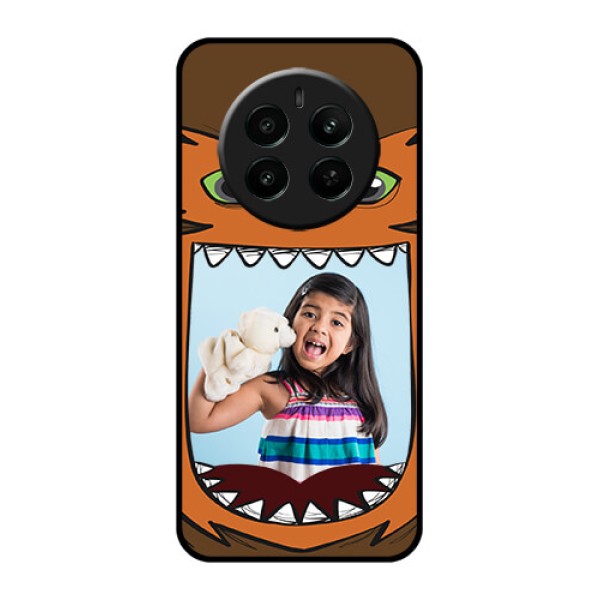 Realme P1 5G Custom Glass Phone Case - Owl Monster Back Case Design Realme P1 5G Custom Glass Phone Case - Owl Monster Back Case Design