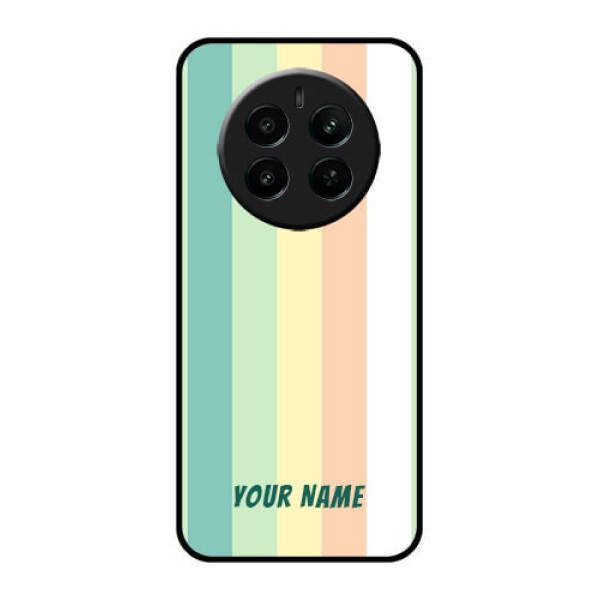 Realme P1 5G Custom Glass Phone Case - Multi - Colour Stripes Design Realme P1 5G Custom Glass Phone Case - Multi - Colour Stripes Design