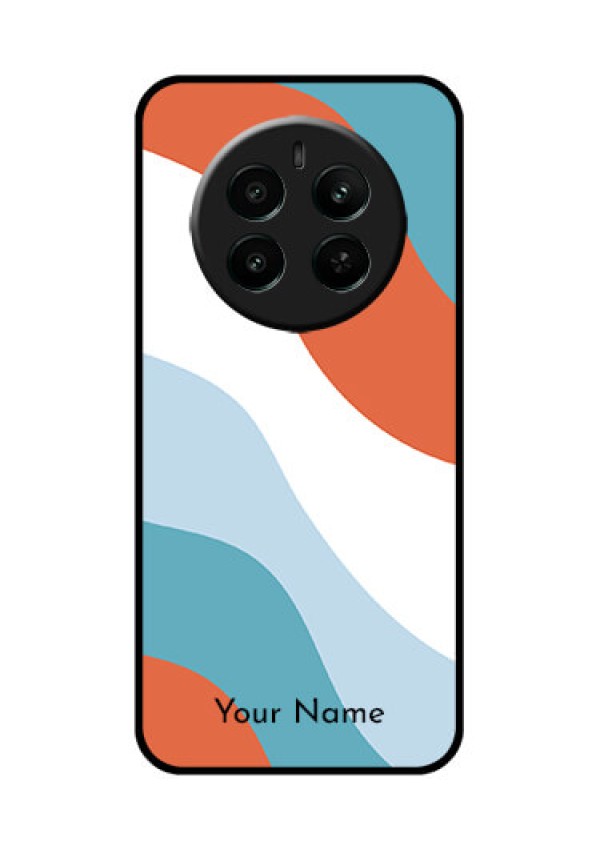 Realme P1 5G Custom Glass Phone Case - Coloured Waves Design
