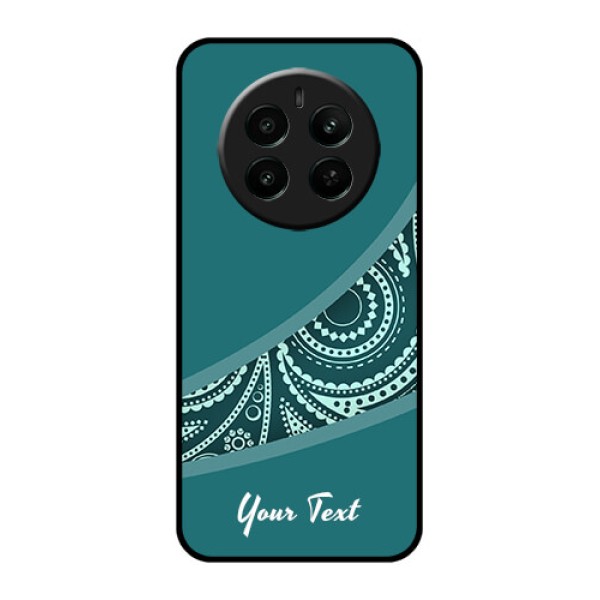 Realme P1 5G Custom Glass Phone Case - Semi Visible Floral Design