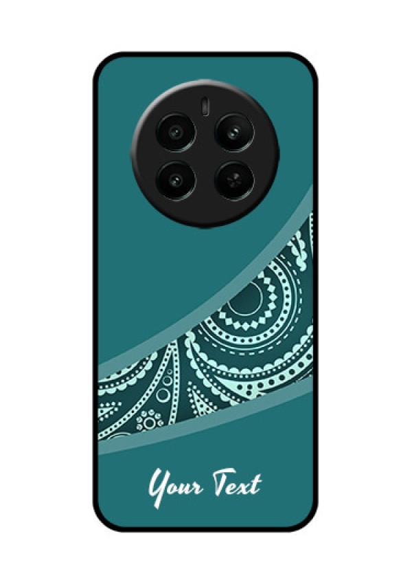 Realme P1 5G Custom Glass Phone Case - Semi Visible Floral Design