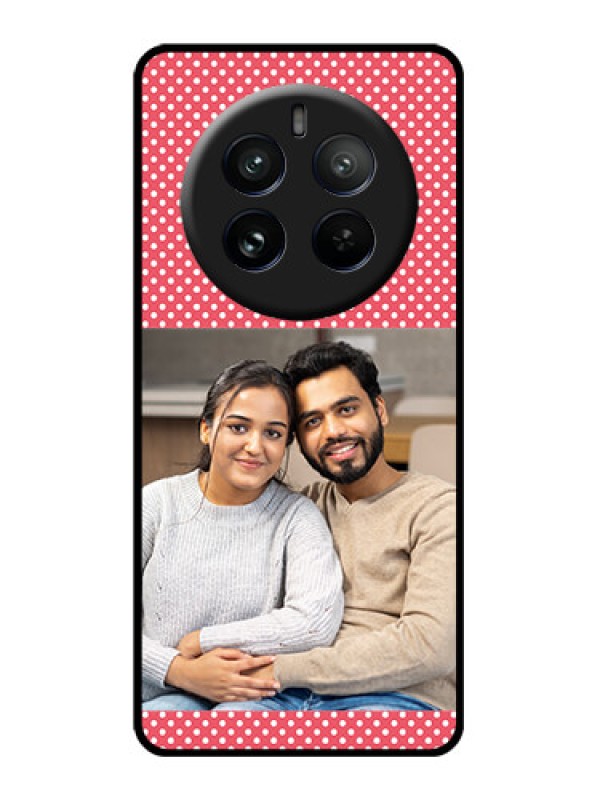 Custom Realme P1 Pro 5G Custom Glass Phone CaseWhite Dotted Design