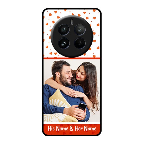 Realme P1 Pro 5G Custom Glass Phone CaseOrange Love Symbol Design