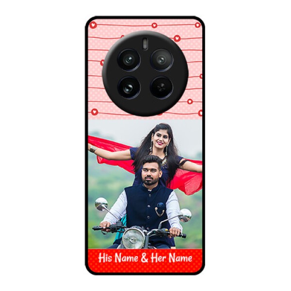 Realme P1 Pro 5G Custom Glass Phone CaseRed Pattern Case Design Realme P1 Pro 5G Custom Glass Phone CaseRed Pattern Case Design
