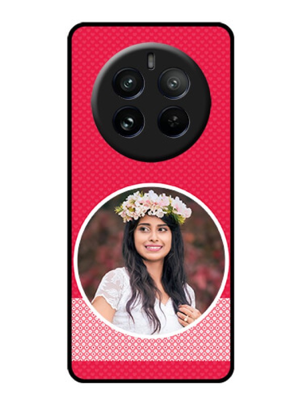 Custom Realme P1 Pro 5G Custom Glass Phone CasePink Color Pattern Design