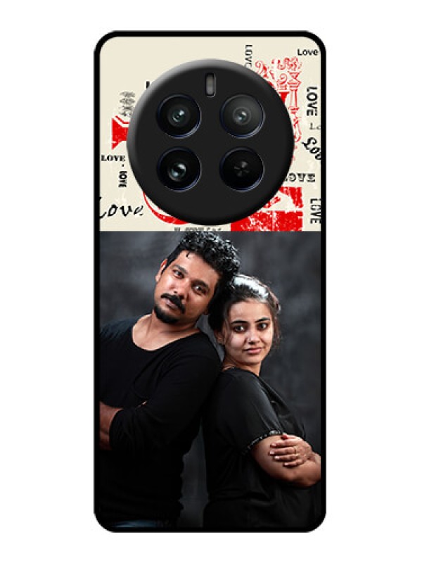 Custom Realme P1 Pro 5G Custom Glass Phone CaseTrendy Love Design Case