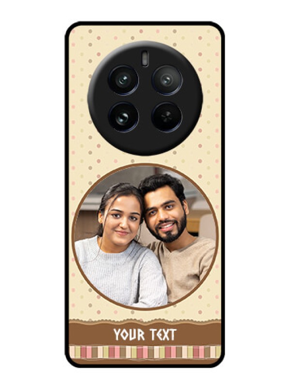 Custom Realme P1 Pro 5G Custom Glass Phone CaseBrown Dotted Mobile Case Design