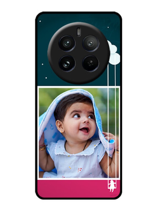 Custom Realme P1 Pro 5G Custom Glass Phone CaseCute Girl With Cloud Design