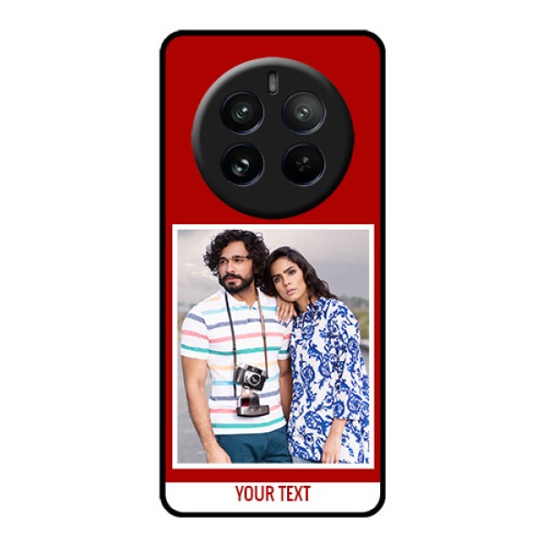 Realme P1 Pro 5G Custom Glass Phone CaseRed Color Design Realme P1 Pro 5G Custom Glass Phone CaseRed Color Design