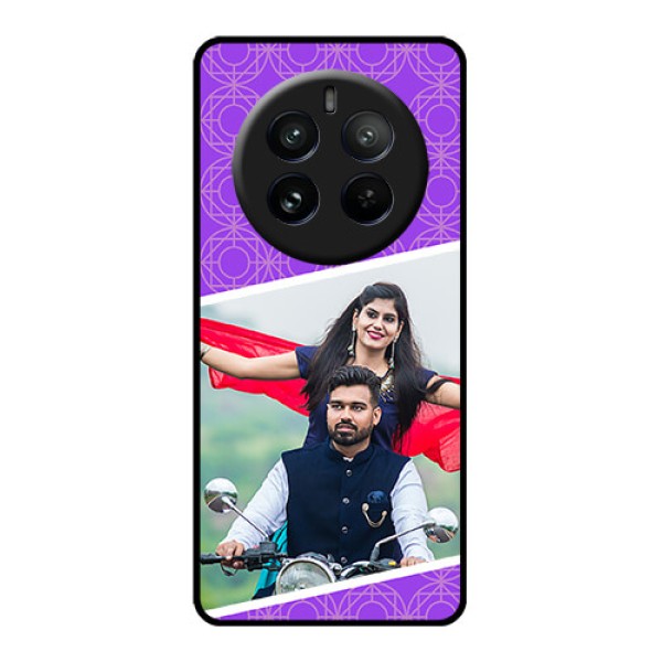 Realme P1 Pro 5G Custom Glass Phone CaseViolet Color Pattern Design Realme P1 Pro 5G Custom Glass Phone CaseViolet Color Pattern Design