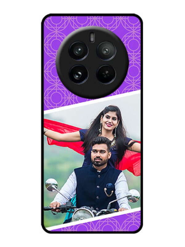 Custom Realme P1 Pro 5G Custom Glass Phone CaseViolet Color Pattern Design