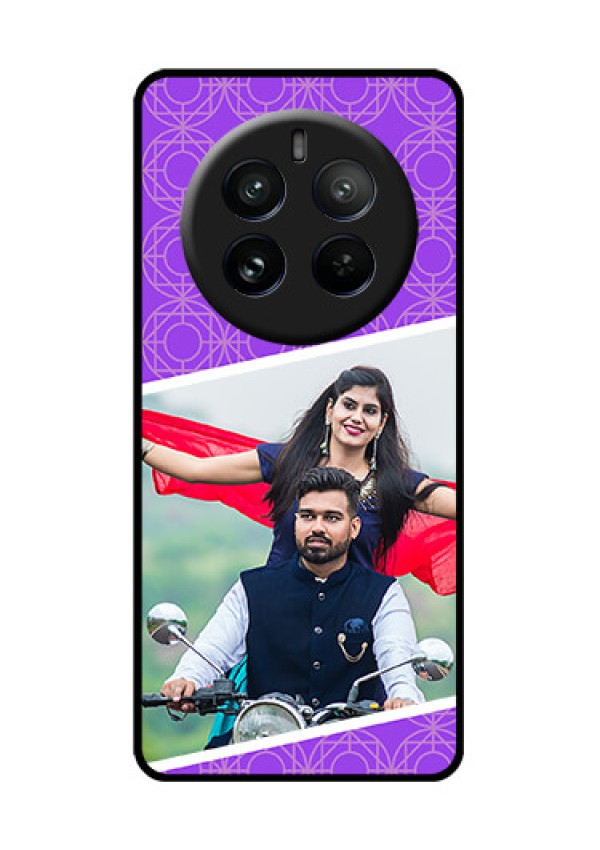 Realme P1 Pro 5G Custom Glass Phone CaseViolet Color Pattern Design