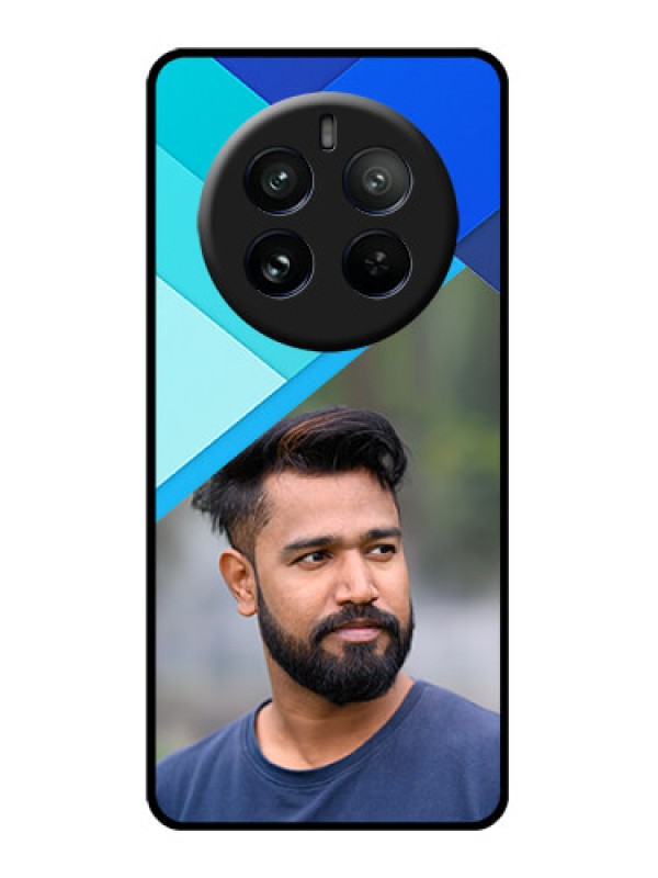 Custom Realme P1 Pro 5G Custom Glass Phone CaseBlue Pattern Design