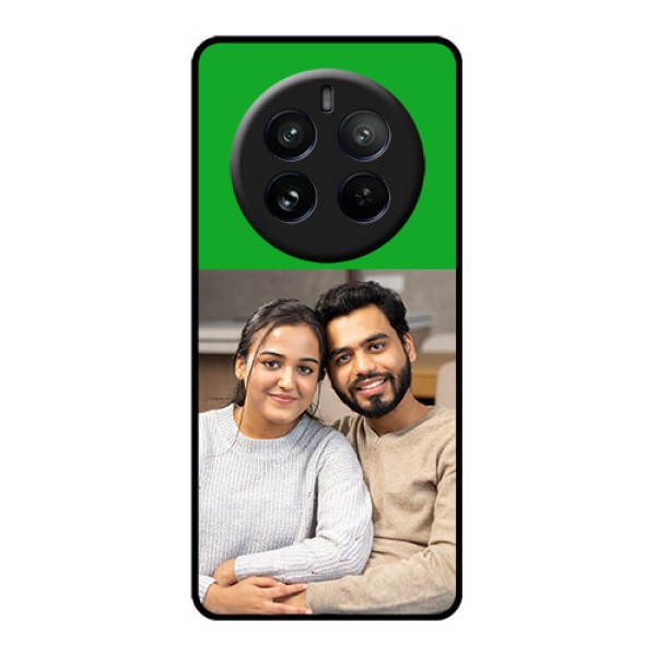 Realme P1 Pro 5G Custom Glass Phone CaseGreen Pattern Design