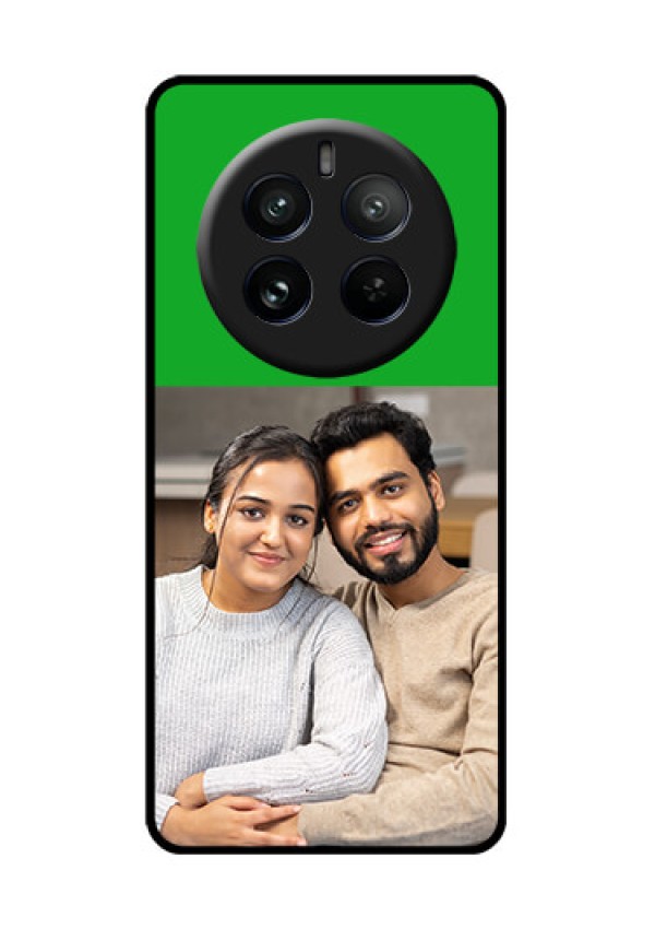 Realme P1 Pro 5G Custom Glass Phone CaseGreen Pattern Design