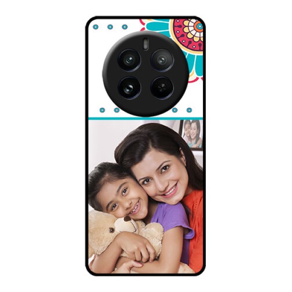 Realme P1 Pro 5G Custom Glass Phone CaseFlower Design