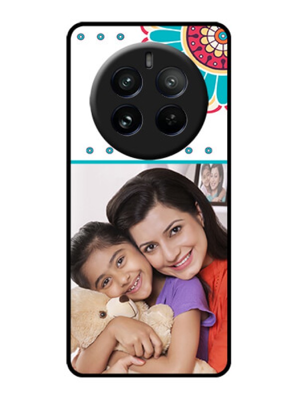 Custom Realme P1 Pro 5G Custom Glass Phone CaseFlower Design