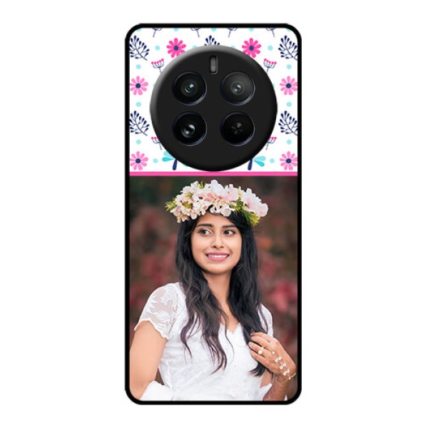 Realme P1 Pro 5G Custom Glass Phone CaseColorful Flower Design Realme P1 Pro 5G Custom Glass Phone CaseColorful Flower Design