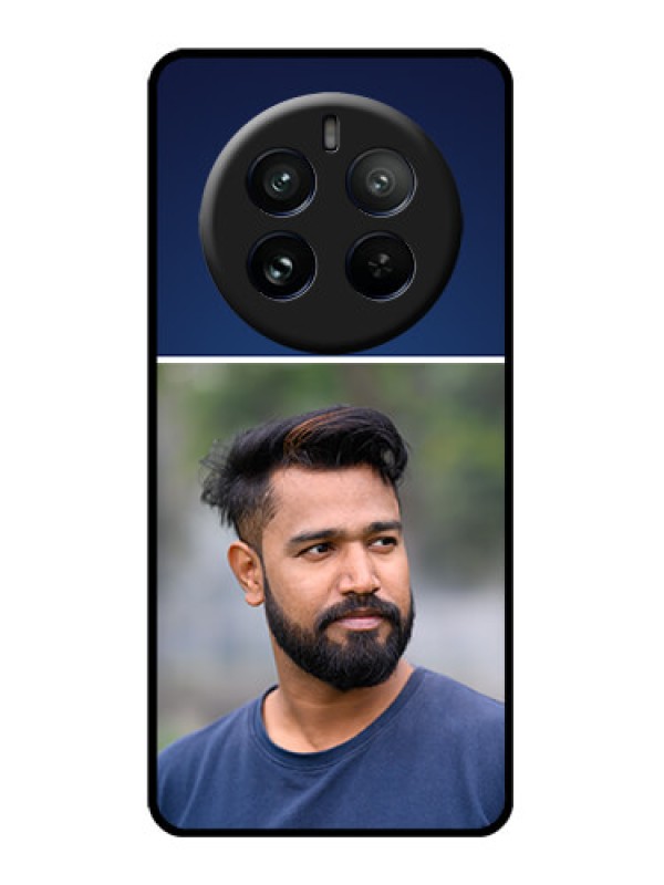 Custom Realme P1 Pro 5G Custom Glass Phone CaseSimple Royal Blue Design