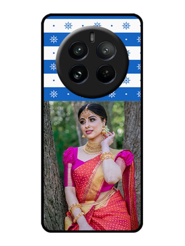 Custom Realme P1 Pro 5G Custom Glass Phone CaseSnow Pattern Design