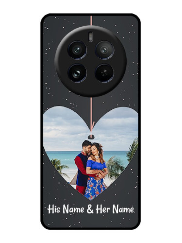 Custom Realme P1 Pro 5G Custom Glass Phone CaseHanging Heart Design