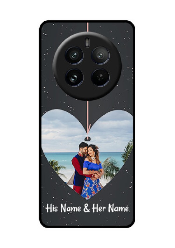 Realme P1 Pro 5G Custom Glass Phone CaseHanging Heart Design