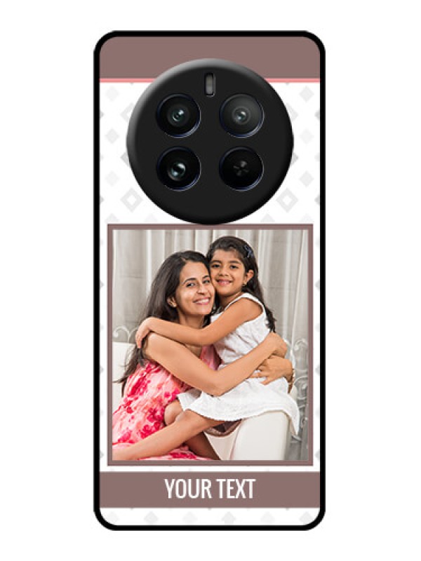 Custom Realme P1 Pro 5G Custom Glass Phone CaseSimple Diamond Design