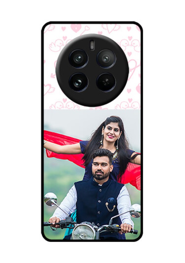 Realme P1 Pro 5G Custom Glass Phone CasePink Flying Heart Design