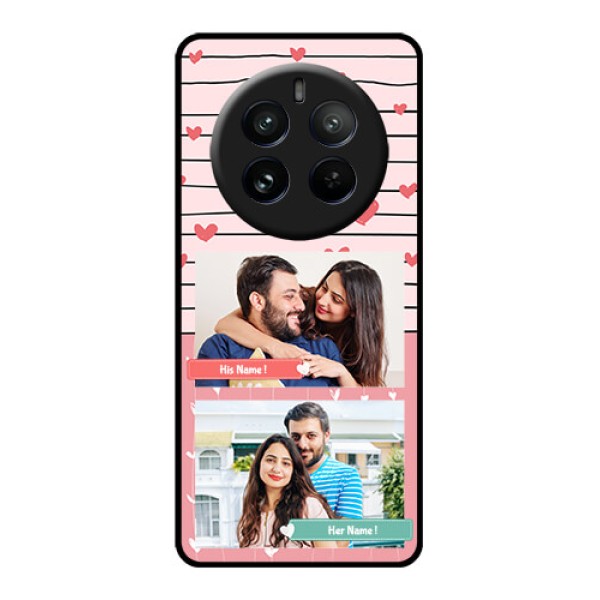 Realme P1 Pro 5G Custom Glass Phone CasePhoto With Heart Design Realme P1 Pro 5G Custom Glass Phone CasePhoto With Heart Design